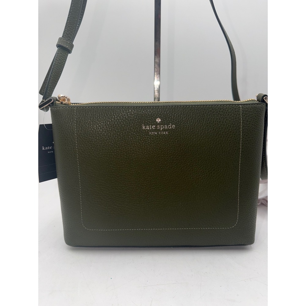 Kate Spade Leila Crossbody Enchanted Green Pebbled Leather KG464